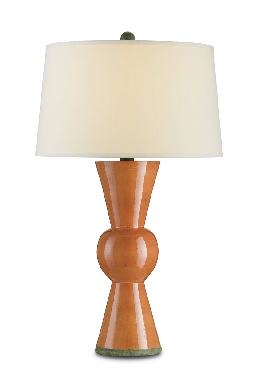 31" Upbeat Orange Table Lamp in Orange