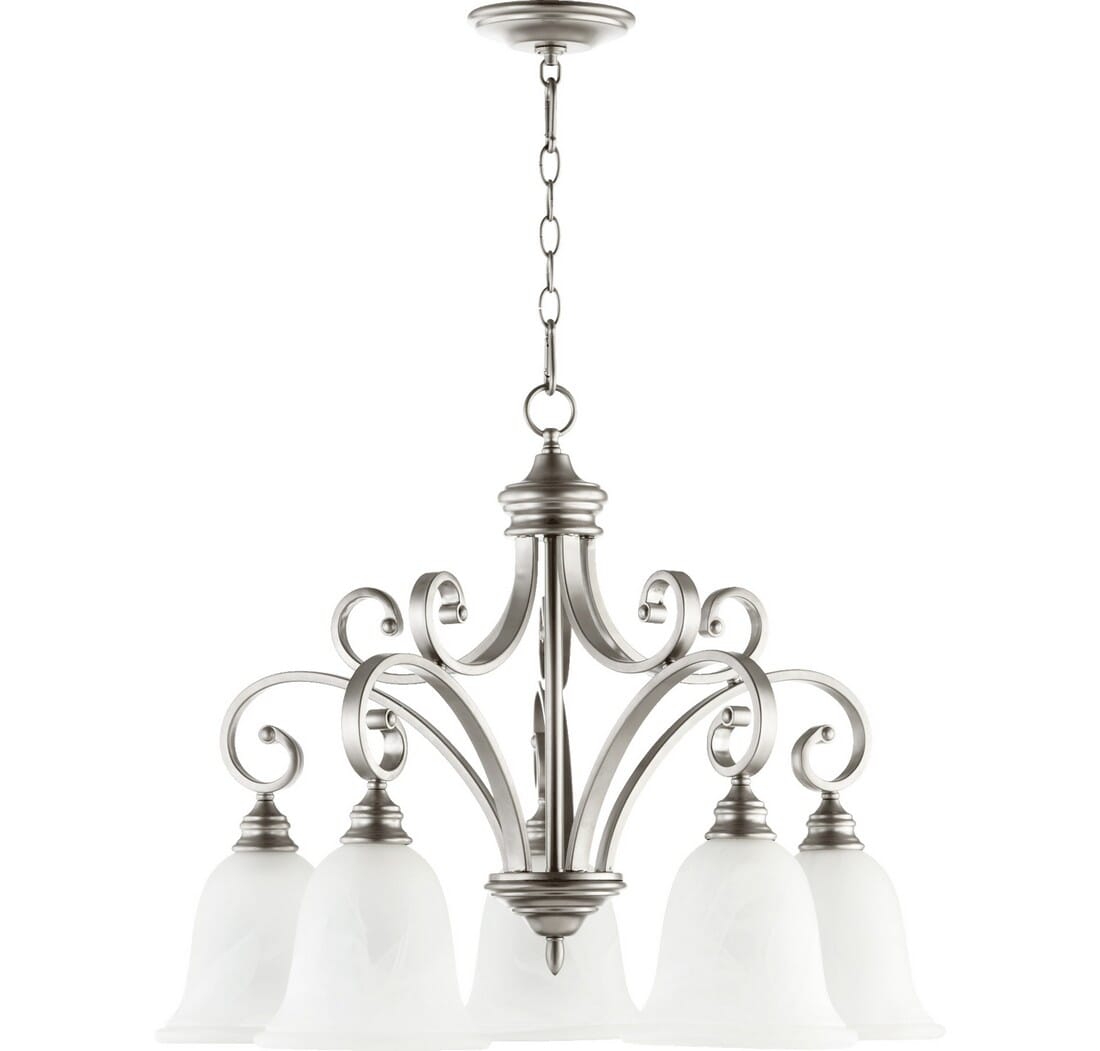 quorum bryant 5 light chandelier