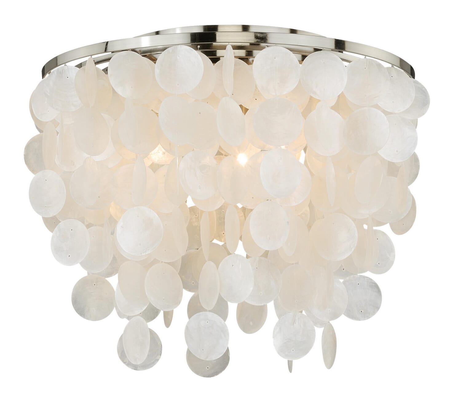 Elsa 3-Light Flush Mount in Satin Nickel