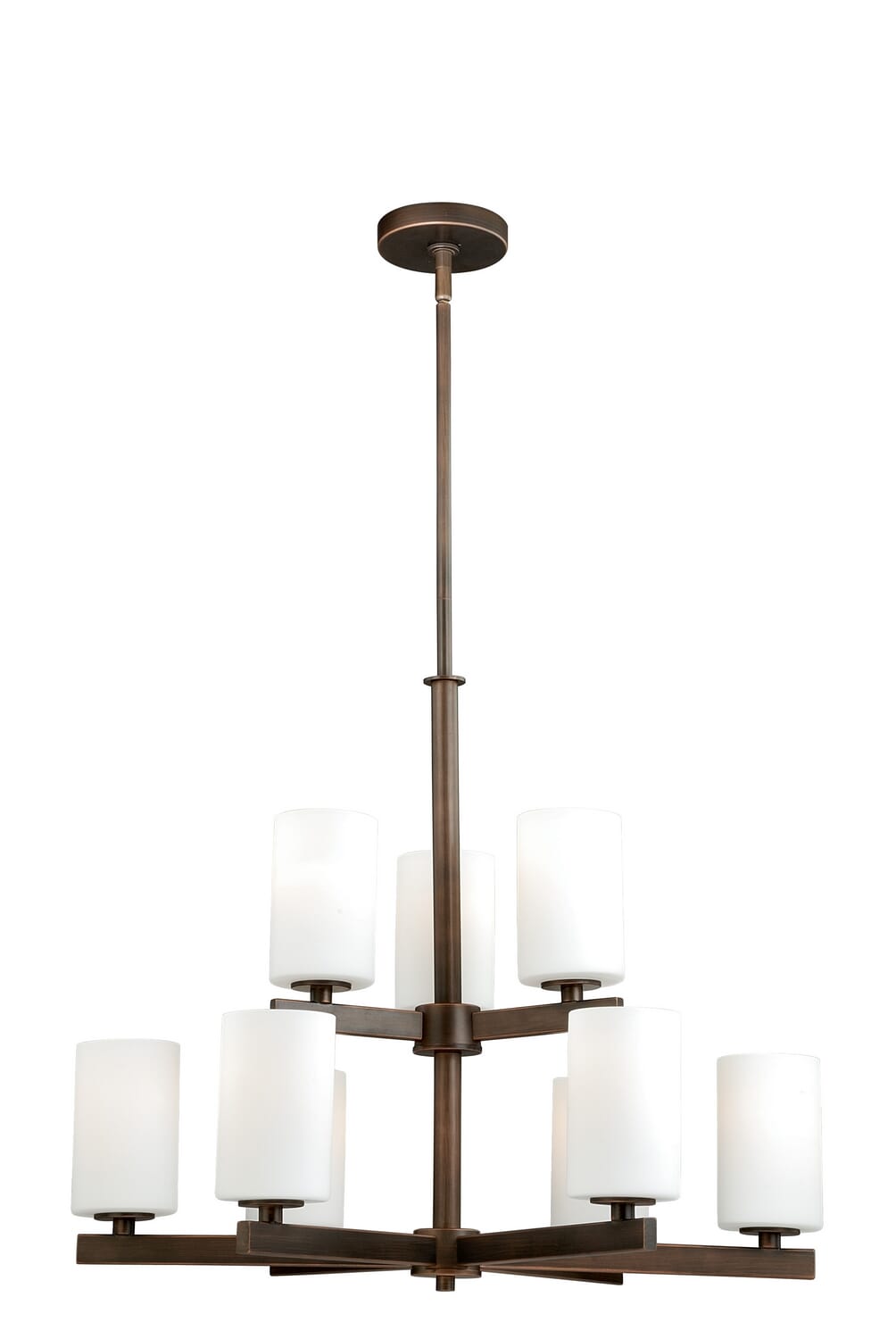 Glendale 9-Light Chandelier in Sienna Bronze