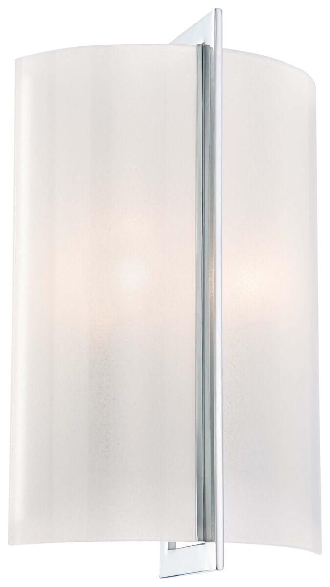 Clarte 2-Light 15" Wall Sconce in Chrome