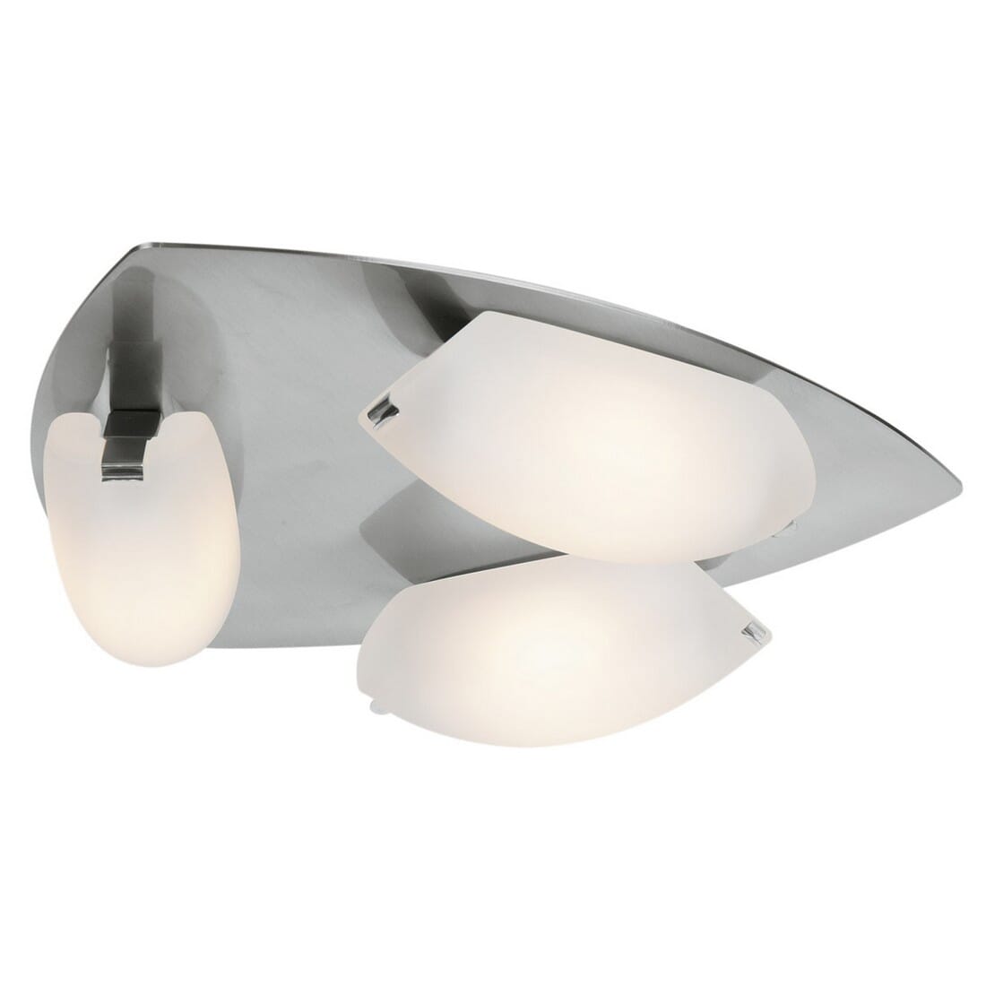 Access Nido 3-Light 13" Ceiling Light in Matte Chrome