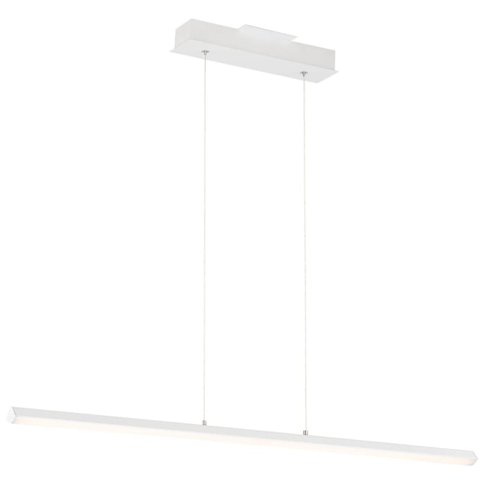 Float 1-Light LED Linear Pendant in Matte White Float 1-Light LED Linear Pendant in Matte White
