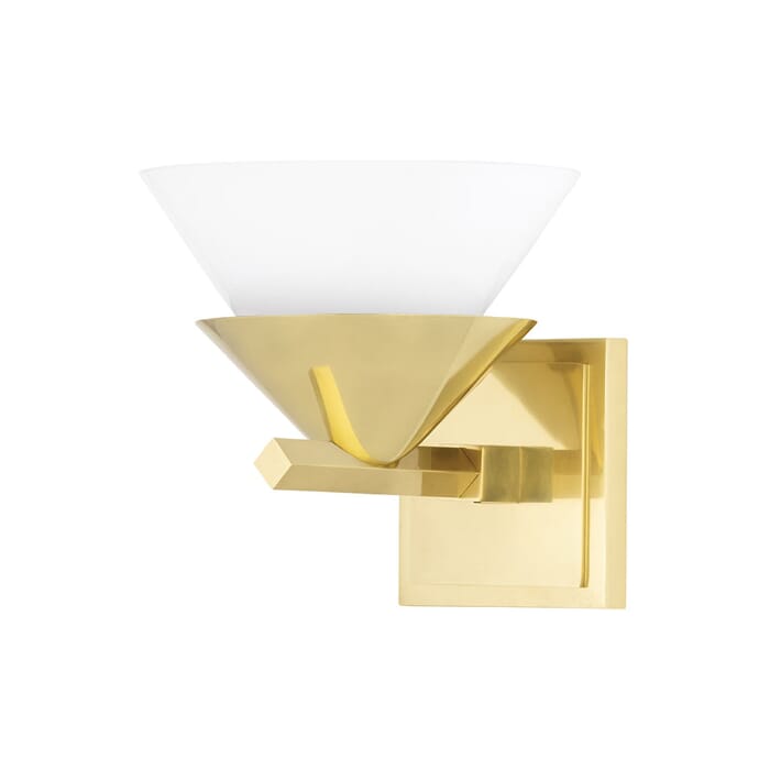 Hudson Valley Stillwell Wall Sconce in Aged Brass Hudson Valley Stillwell Wall Sconce in Aged Brass