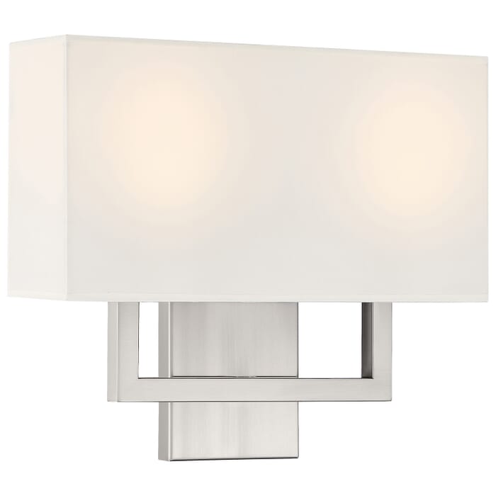 Mid Town 2-Light LED Wall Sconce in Brushed Steel Mid Town 2-Light LED Wall Sconce in Brushed Steel