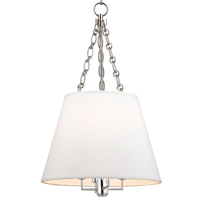 Hudson Valley Burdett 4-Light 24" Pendant Light in Polished Nickel Hudson Valley Burdett 4-Light 24" Pendant Light in Polished Nickel