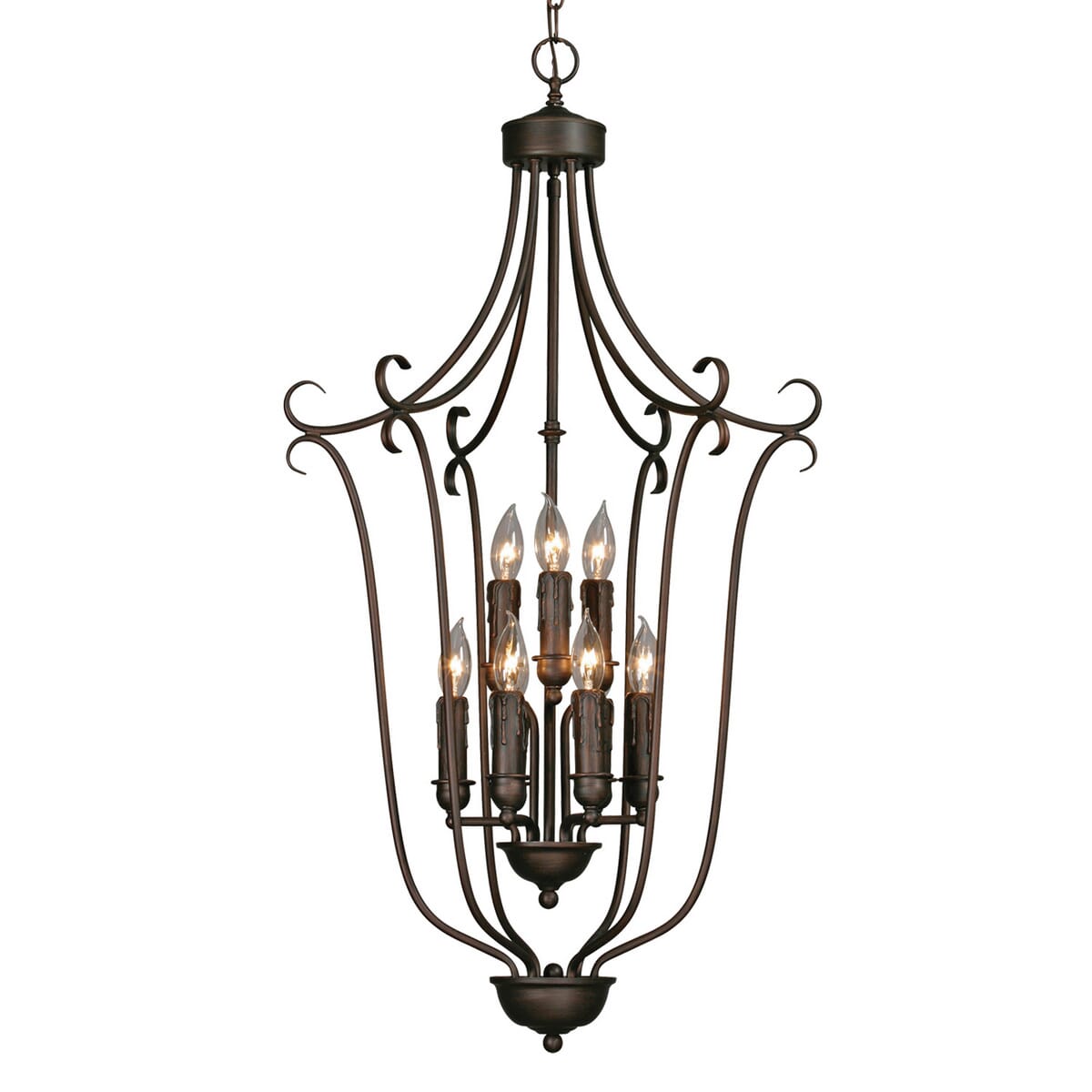 Golden 9-Light Foye… - image