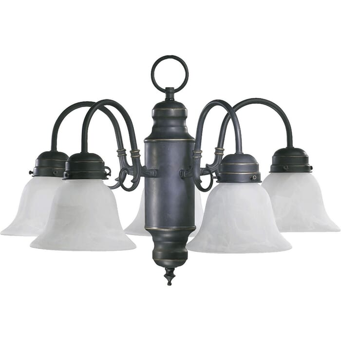 Quorum Traditional 5-Light 14" Dinette & Breakfast Chandelier in Old World Quorum Traditional 5-Light 14" Dinette & Breakfast Chandelier in Old World