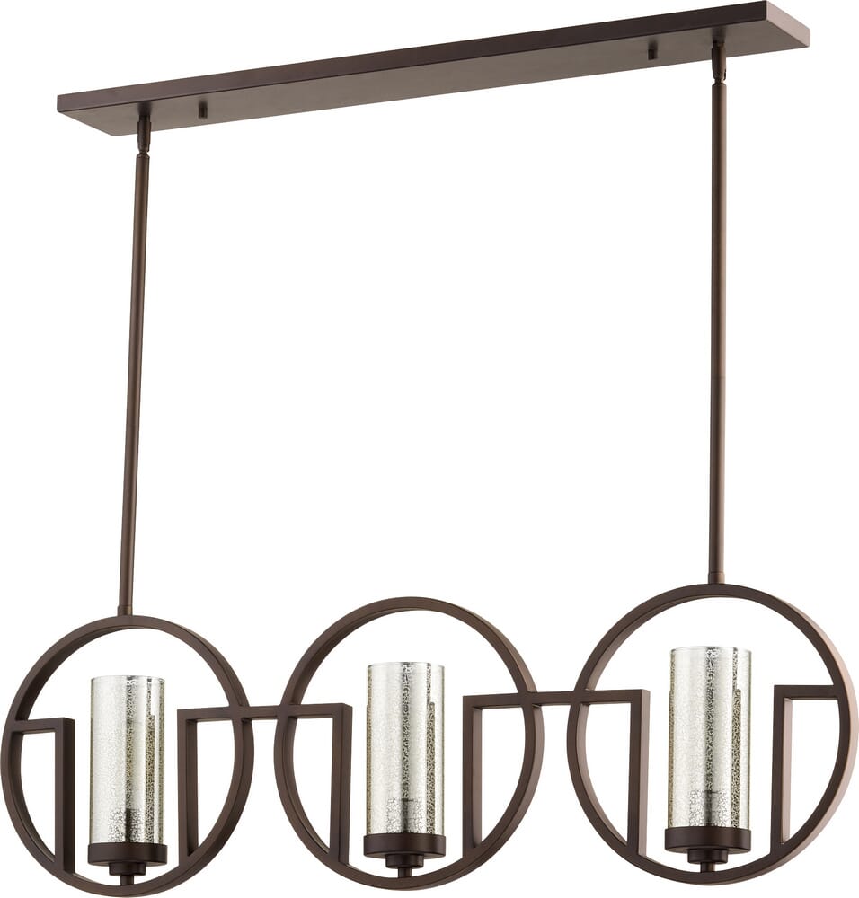 Quorum Julian 3-Light 5" Ceiling Island Light in Oiled Bronze