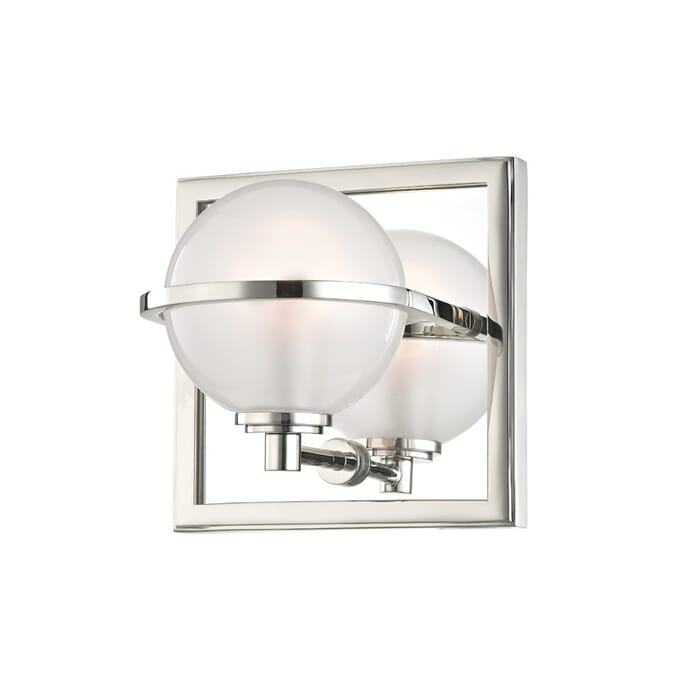 Hudson Valley Axiom 6" Bathroom Vanity Light in Polished Nickel Hudson Valley Axiom 6" Bathroom Vanity Light in Polished Nickel