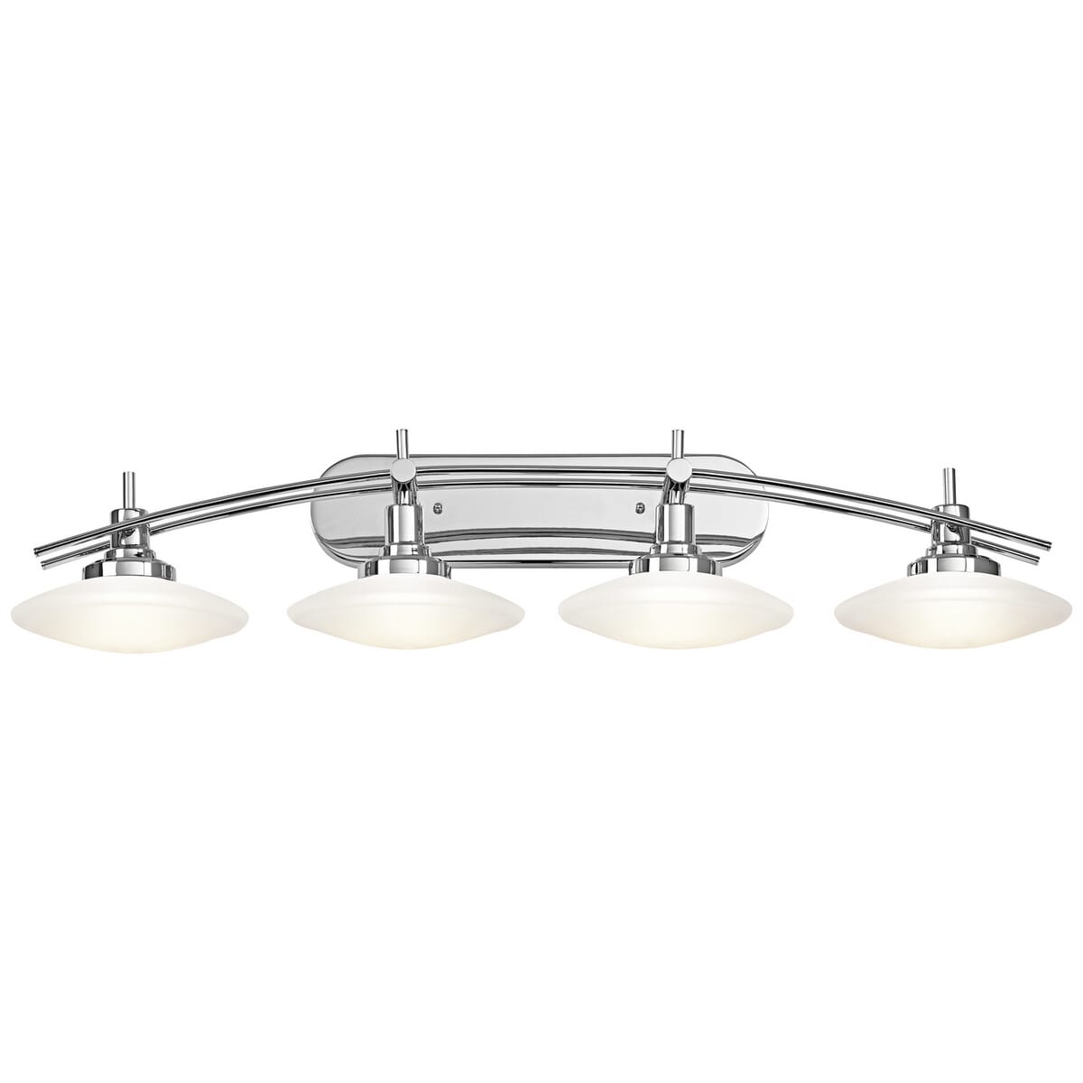 Kichler Structures 4 Light Bathroom Vanity Light Wall Mount In Chrome