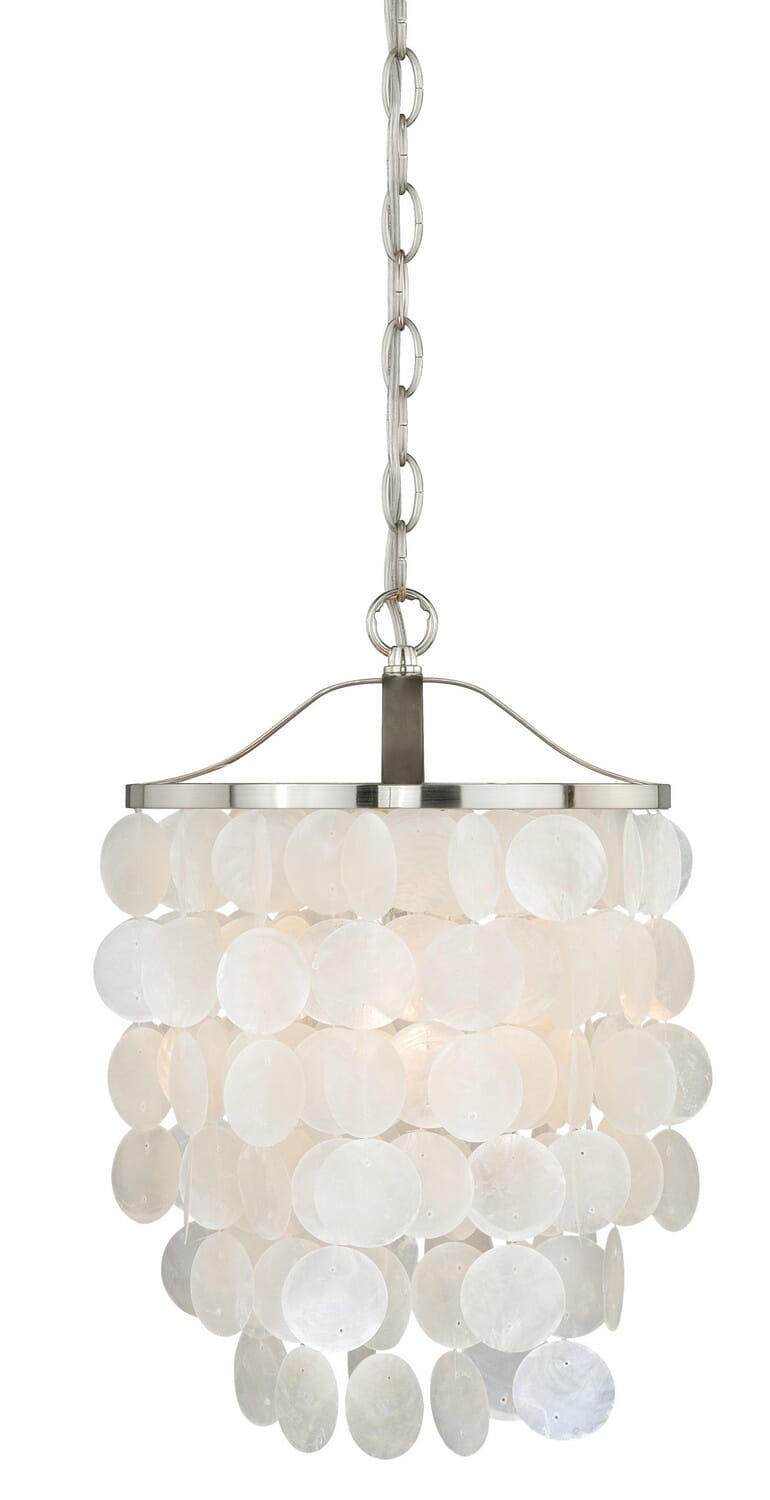 Elsa 1-Light Pendant in Satin Nickel