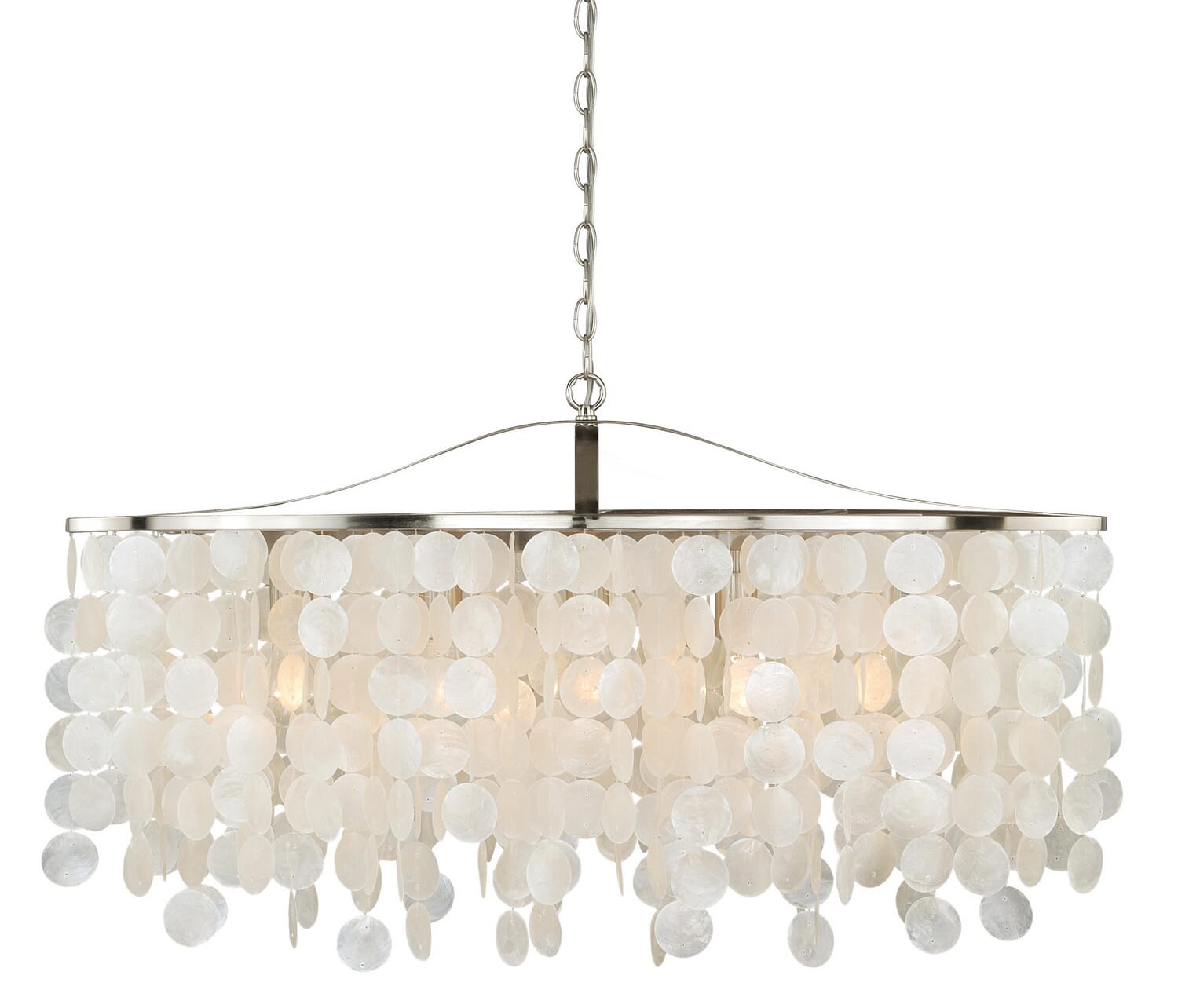 Elsa 5-Light Linear Chandelier in Satin Nickel