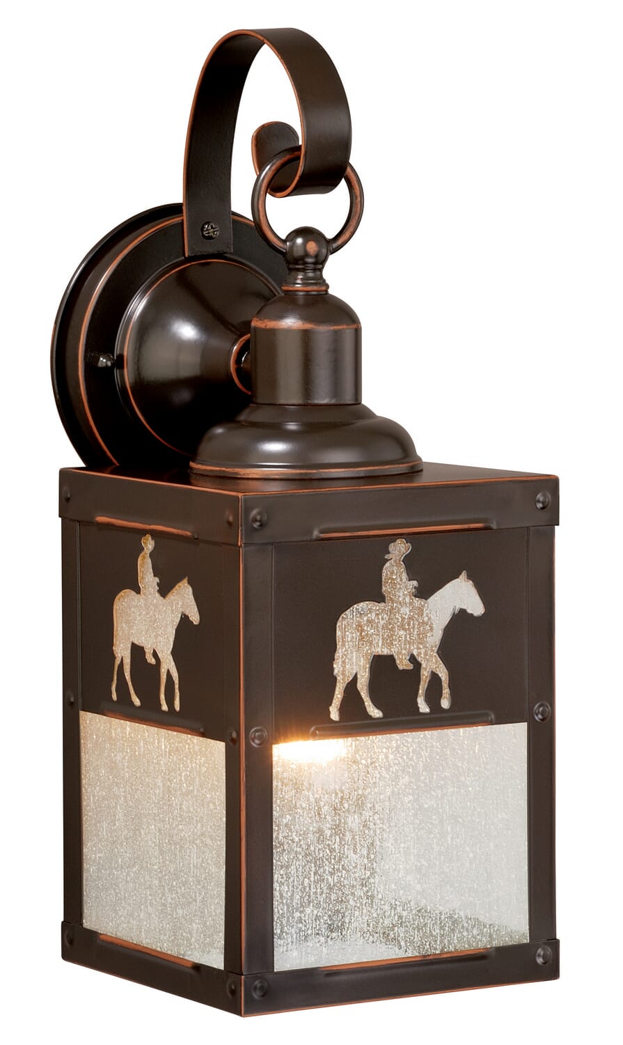 Trail 1-Light Outdoor Wall Mount in Burnished Bronze