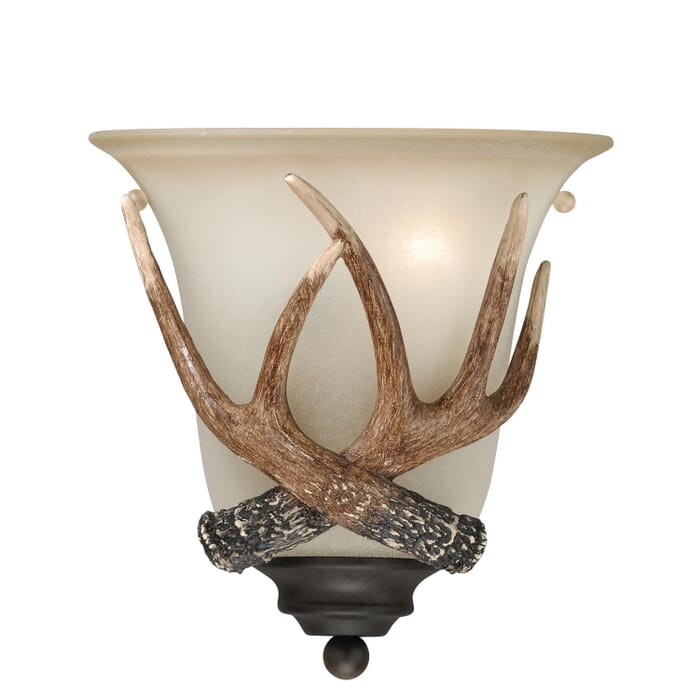 Yoho 1-Light Wall Sconce in Black Walnut Yoho 1-Light Wall Sconce in Black Walnut