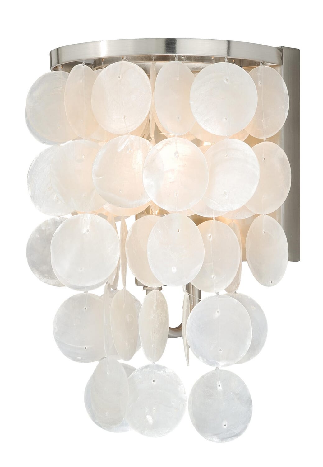 Elsa 1-Light Bathroom Vanity Light in Satin Nickel