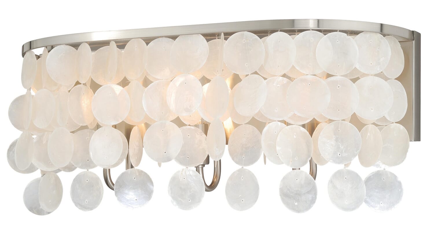Elsa 3-Light Bathroom Vanity Light in Satin Nickel