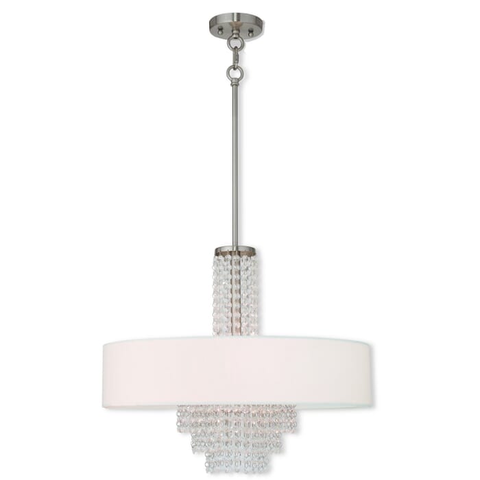Carlisle 5-Light Chandelier in Brushed Nickel Carlisle 5-Light Chandelier in Brushed Nickel