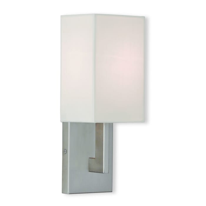 ADA Wall Sconces 1-Light Wall Sconce in Brushed Nickel ADA Wall Sconces 1-Light Wall Sconce in Brushed Nickel