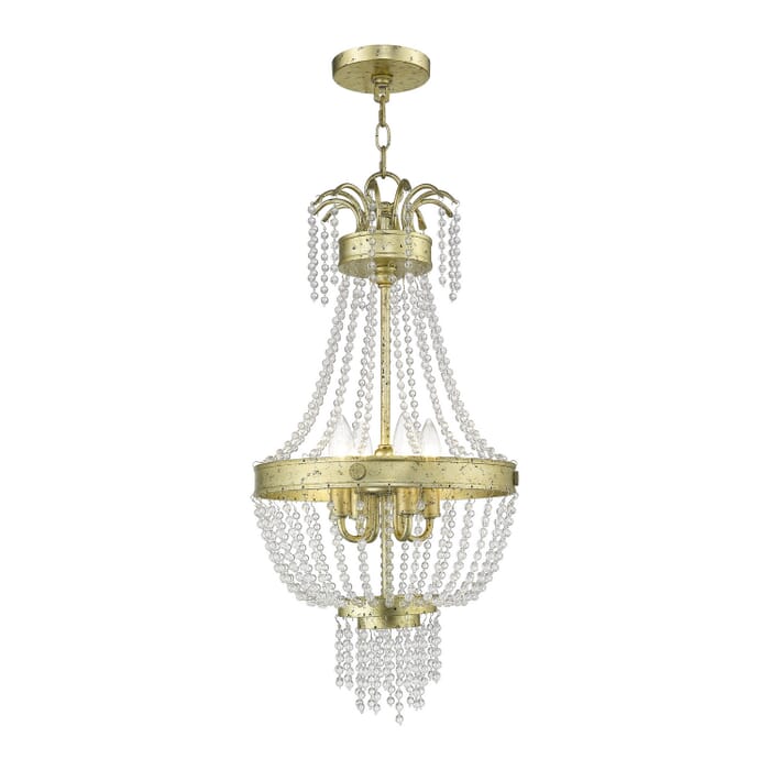 Valentina 4-Light Pendant in Hand Applied Winter Gold Valentina 4-Light Pendant in Hand Applied Winter Gold