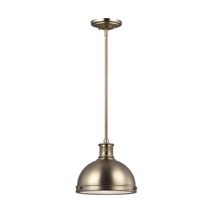 Pratt Street Metal 1-Light Pendant in Satin Brass Pratt Street Metal 1-Light Pendant in Satin Brass