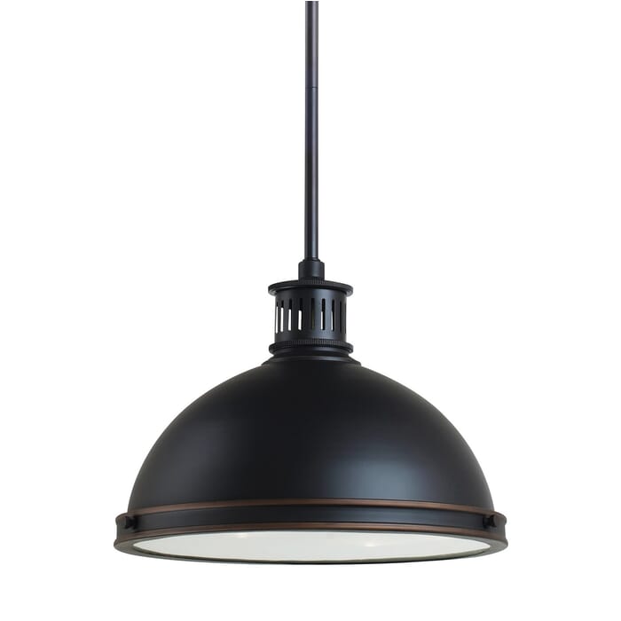 Sea Gull Pratt Street Metal 2-Light 10" Pendant Light in Autumn Bronze Sea Gull Pratt Street Metal 2-Light 10" Pendant Light in Autumn Bronze