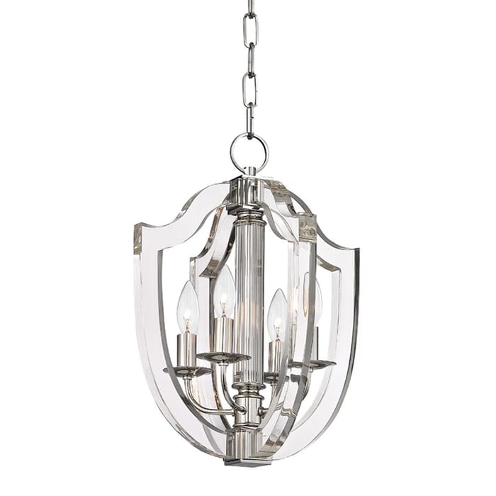 Hudson Valley Arietta 4-Light 17" Pendant Light in Polished Nickel Hudson Valley Arietta 4-Light 17" Pendant Light in Polished Nickel