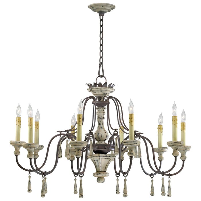 Cyan Design Provence 36.25" 10-Light Chandelier in Carriage House Cyan Design Provence 36.25" 10-Light Chandelier in Carriage House
