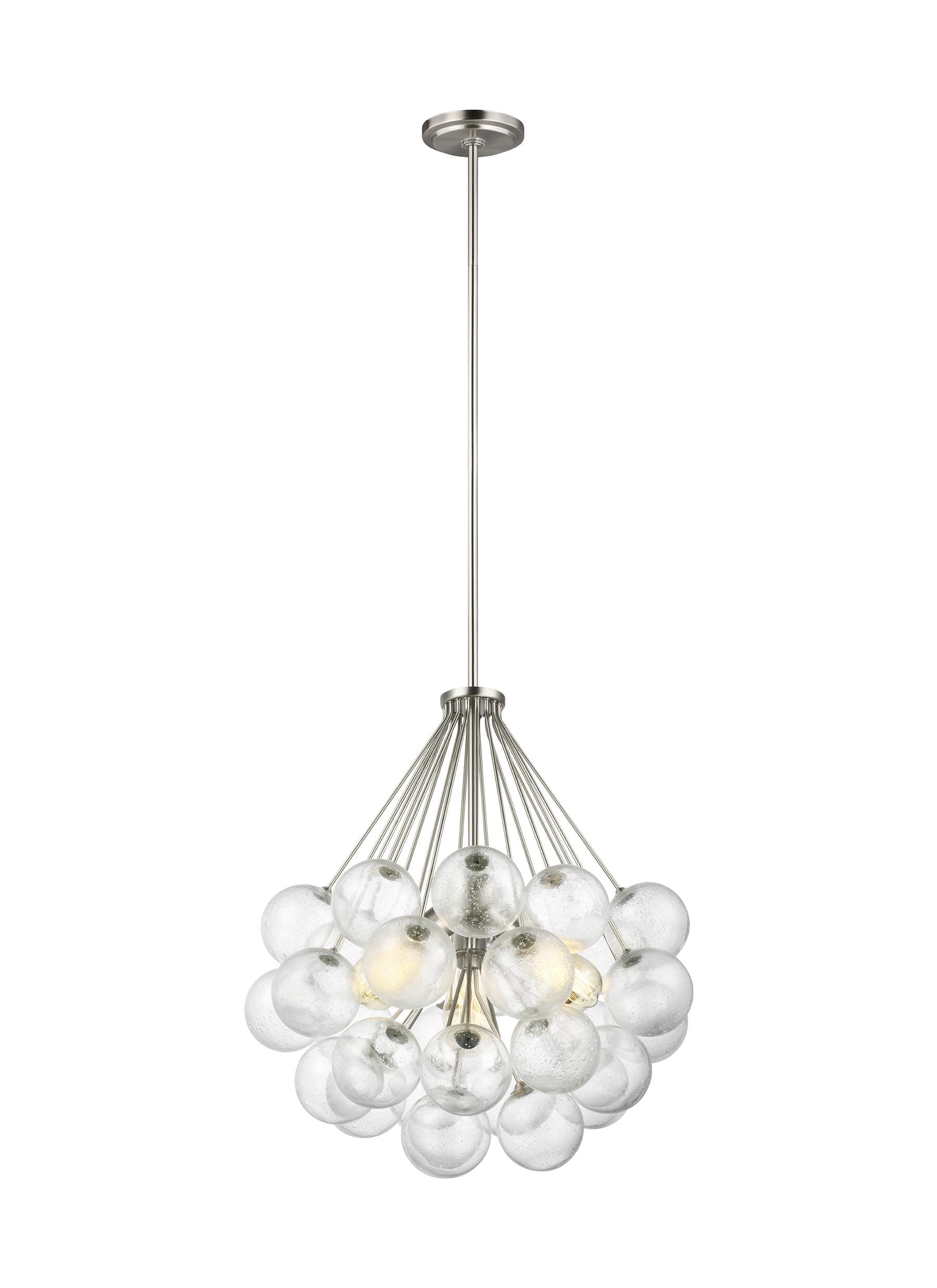 Sea Gull Bronzeville 3-Light Pendant Light in Brushed Nickel