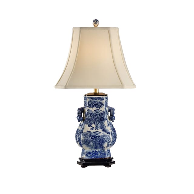Frederick Cooper Blue Tang Table Lamp, Three Way Table Lamps