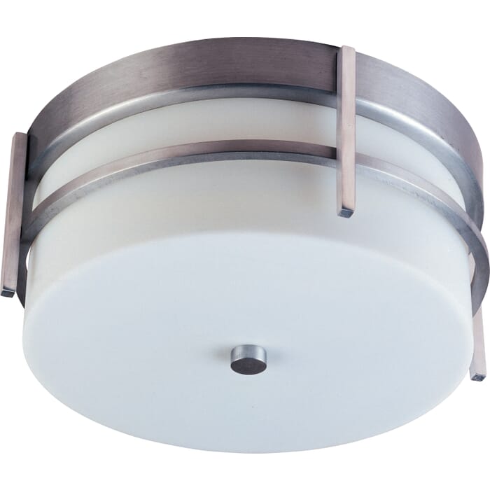 Maxim Lighting Luna LED E26 2-Light 2-Light Outdoor Flush Mount in Brushed Metal Maxim Lighting Luna LED E26 2-Light 2-Light Outdoor Flush Mount in Brushed Metal