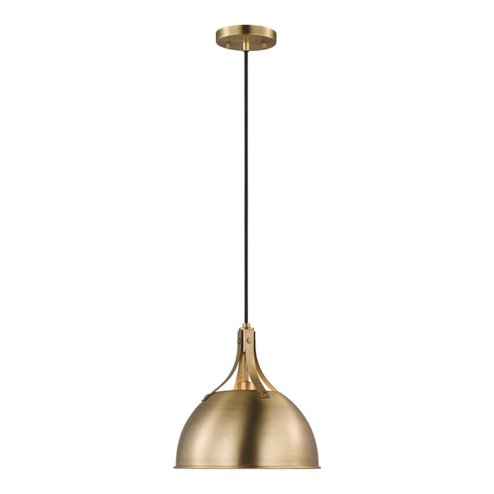 Sea Gull Rockland Pendant Light in Satin Brass Sea Gull Rockland Pendant Light in Satin Brass