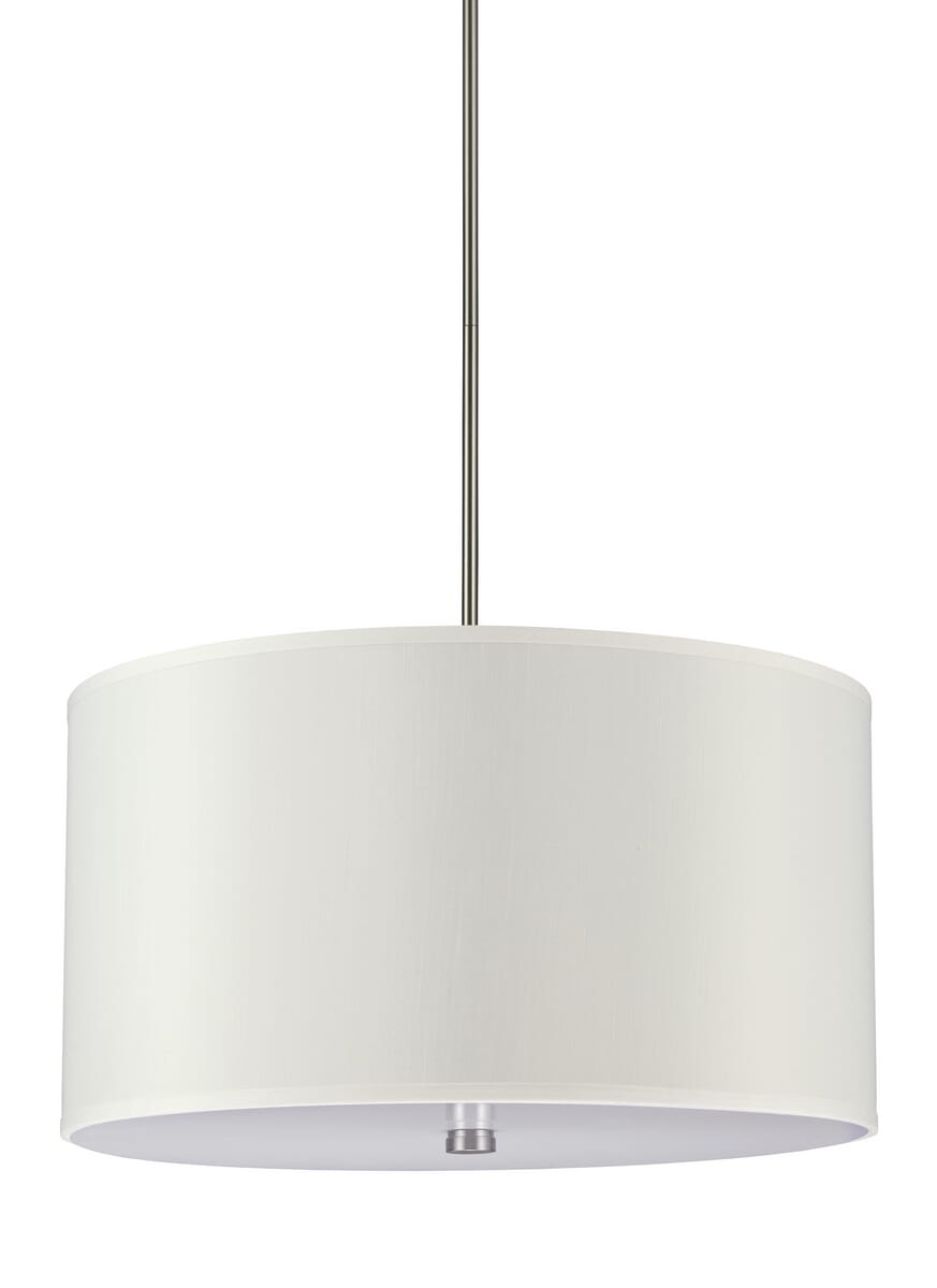 Sea Gull Dayna Shade Pendants 4-Light 13" Pendant Light in Brushed Nickel