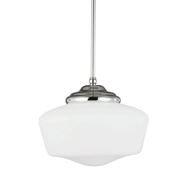 Sea Gull Academy 11" Pendant Light in Chrome Sea Gull Academy 11" Pendant Light in Chrome