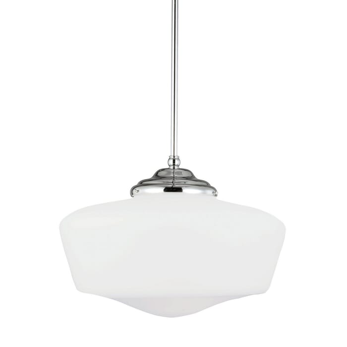 Sea Gull Academy 12" Pendant Light in Chrome Sea Gull Academy 12" Pendant Light in Chrome