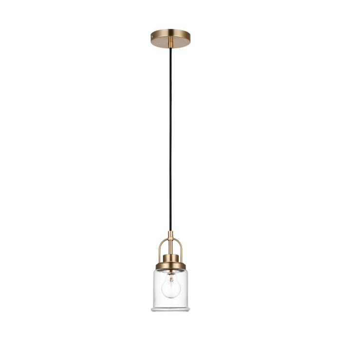Anders 1-Light Pendant in Satin Brass Anders 1-Light Pendant in Satin Brass