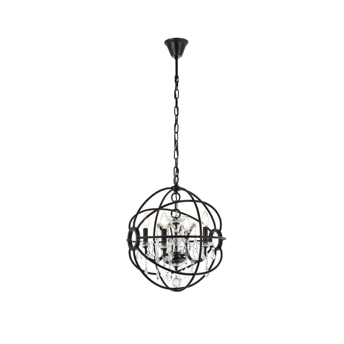 Geneva 4-Light Pendant in Dark Bronze Geneva 4-Light Pendant in Dark Bronze