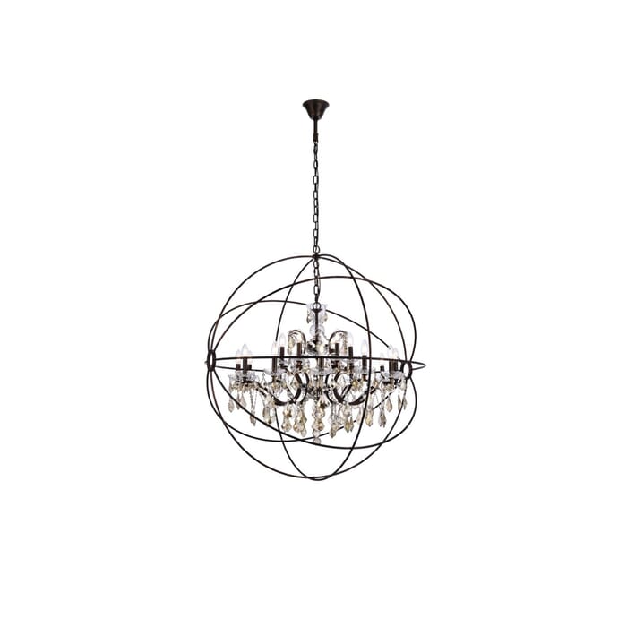 Geneva 18-Light Chandelier in Dark Bronze Geneva 18-Light Chandelier in Dark Bronze