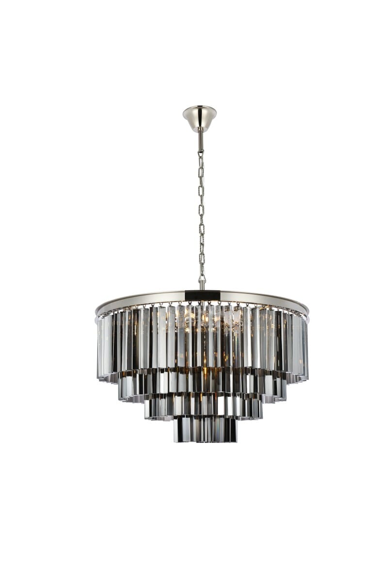 Sydney 17-Light Chandelier in Polished Nickel