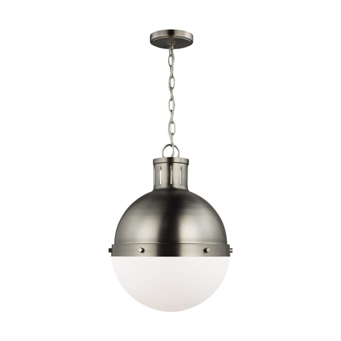 Hanks 1-Light Pendant in Antique Brushed Nickel Hanks 1-Light Pendant in Antique Brushed Nickel