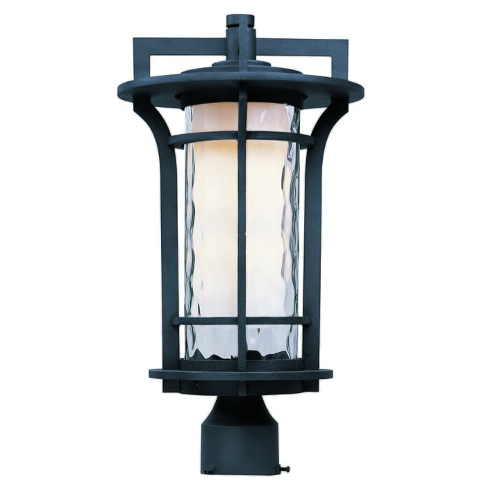 Maxim Lighting Oakville LED E26 1-Light 1-Light Outdoor Pole/Post Mount in Black Oxide Maxim Lighting Oakville LED E26 1-Light 1-Light Outdoor Pole/Post Mount in Black Oxide