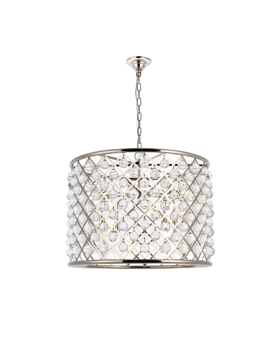 Madison 8-Light Chandelier in Polished Nickel