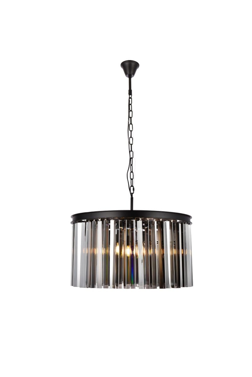 Sydney 8-Light Chandelier in Matte Black