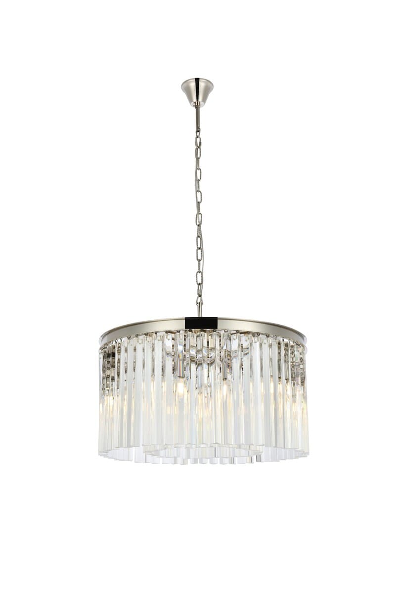 Sydney 8-Light Chandelier in Polished Nickel