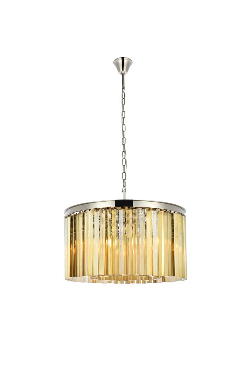 Sydney 8-Light Chandelier in Polished Nickel