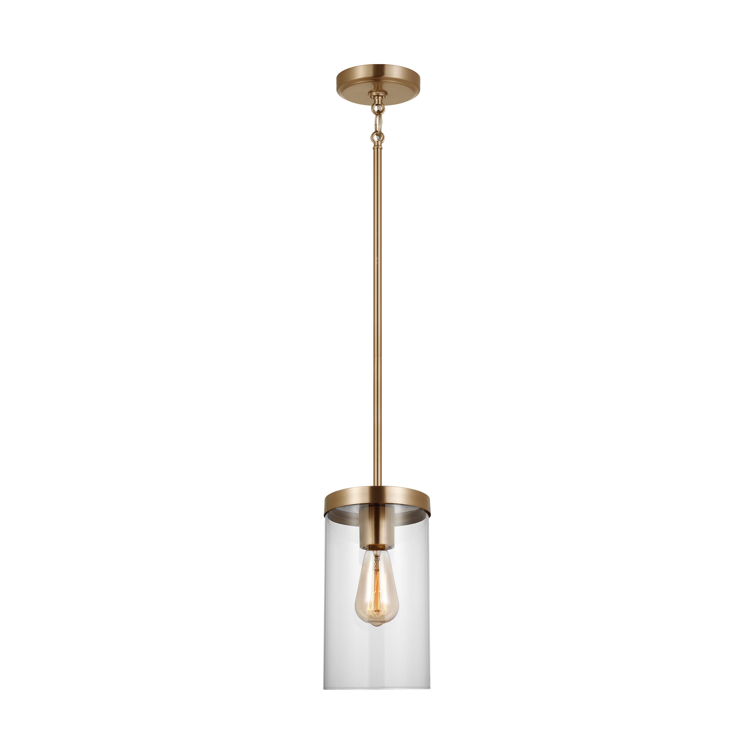 Sea Gull Zire Pendant Light in Satin Brass