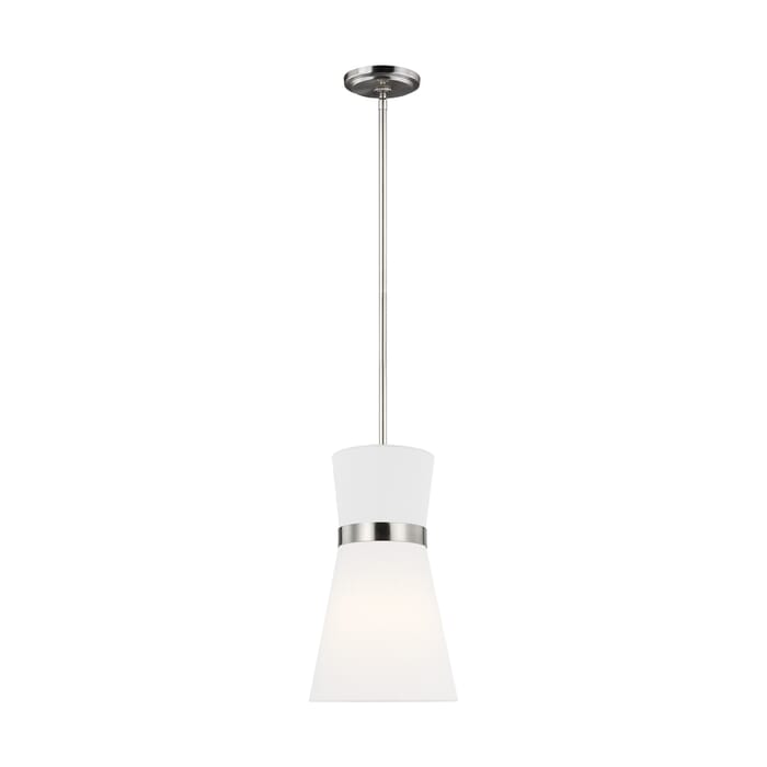 Sea Gull Clark Pendant Light in Brushed Nickel Sea Gull Clark Pendant Light in Brushed Nickel