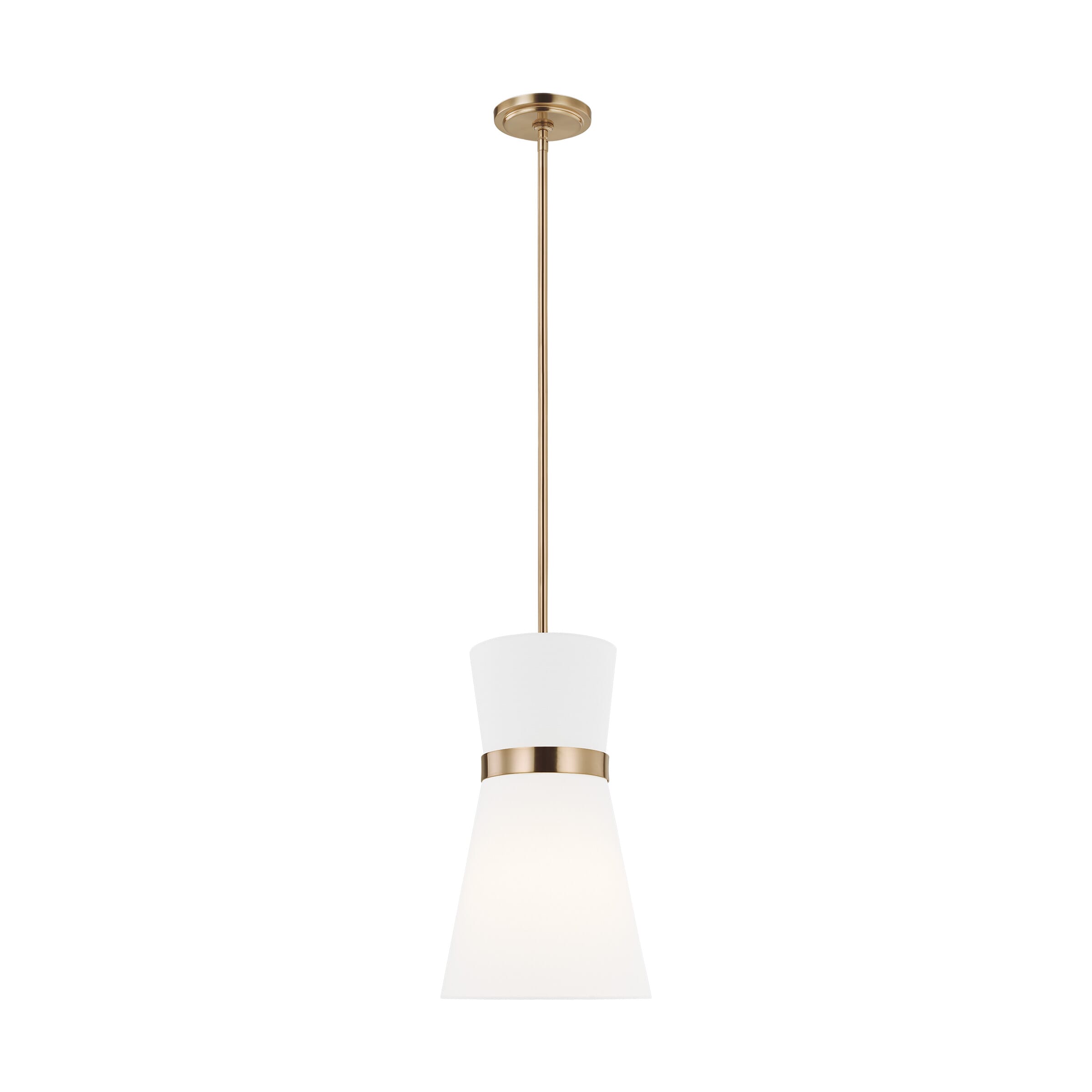Sea Gull Clark Pendant Light in Satin Brass