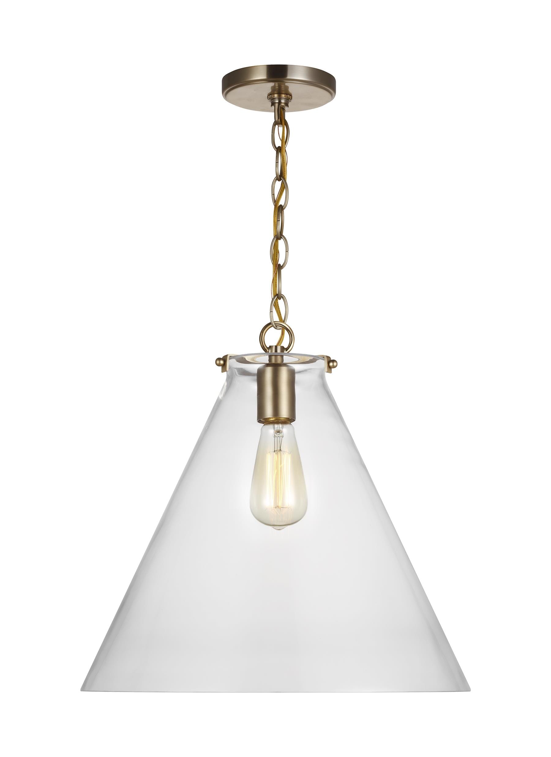 Sea Gull Kate Pendant Light in Satin Brass