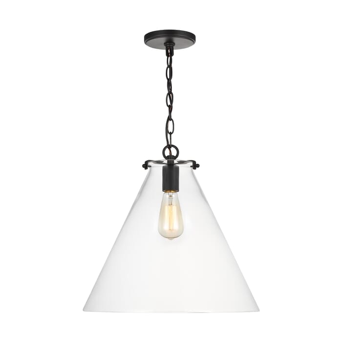 Sea Gull Kate LED Pendant Light in Midnight Black Sea Gull Kate LED Pendant Light in Midnight Black